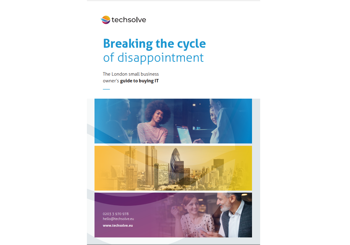 Cover page for Techsolve's IT Buyers' Guide