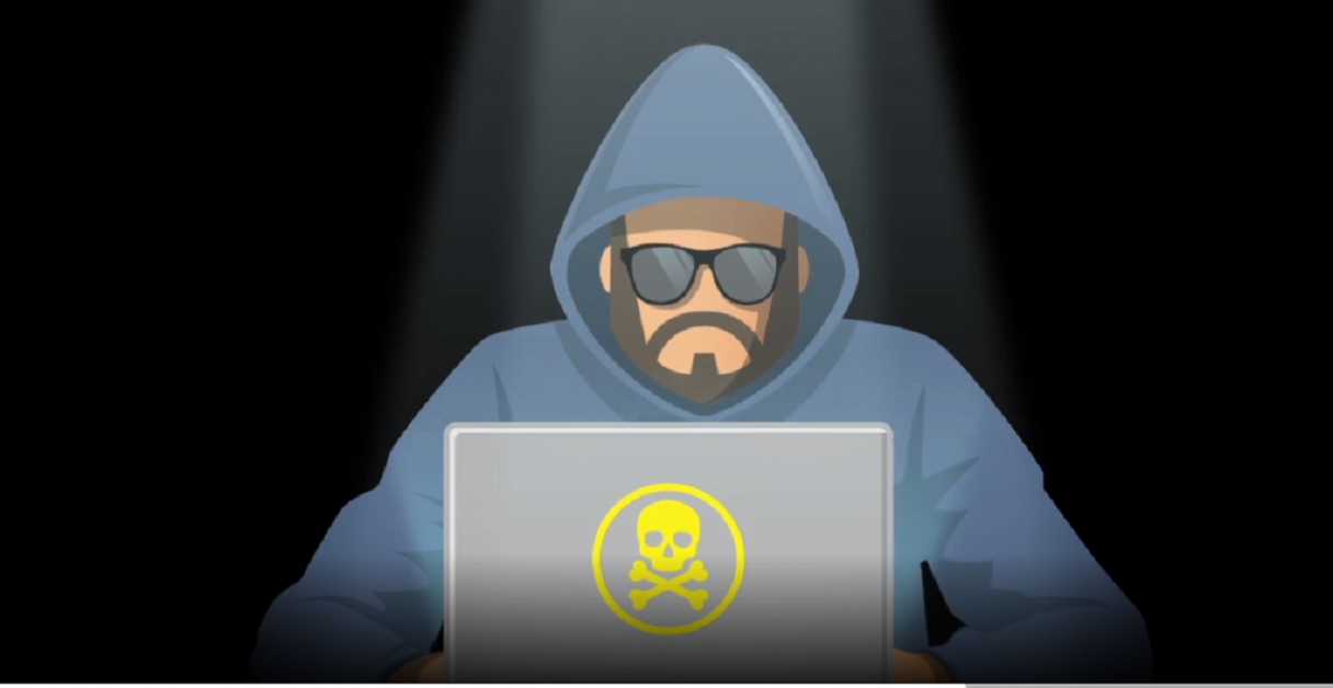 image of a hooded cyber criminal