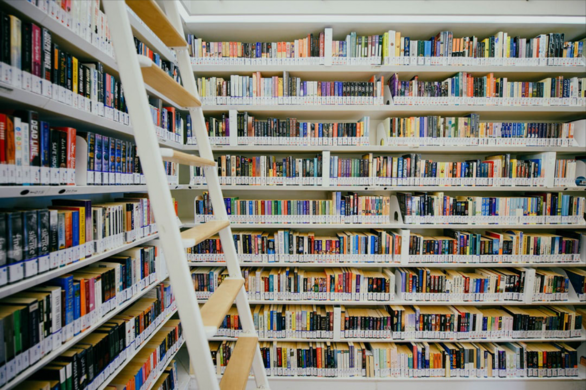 Image of a library, representing data